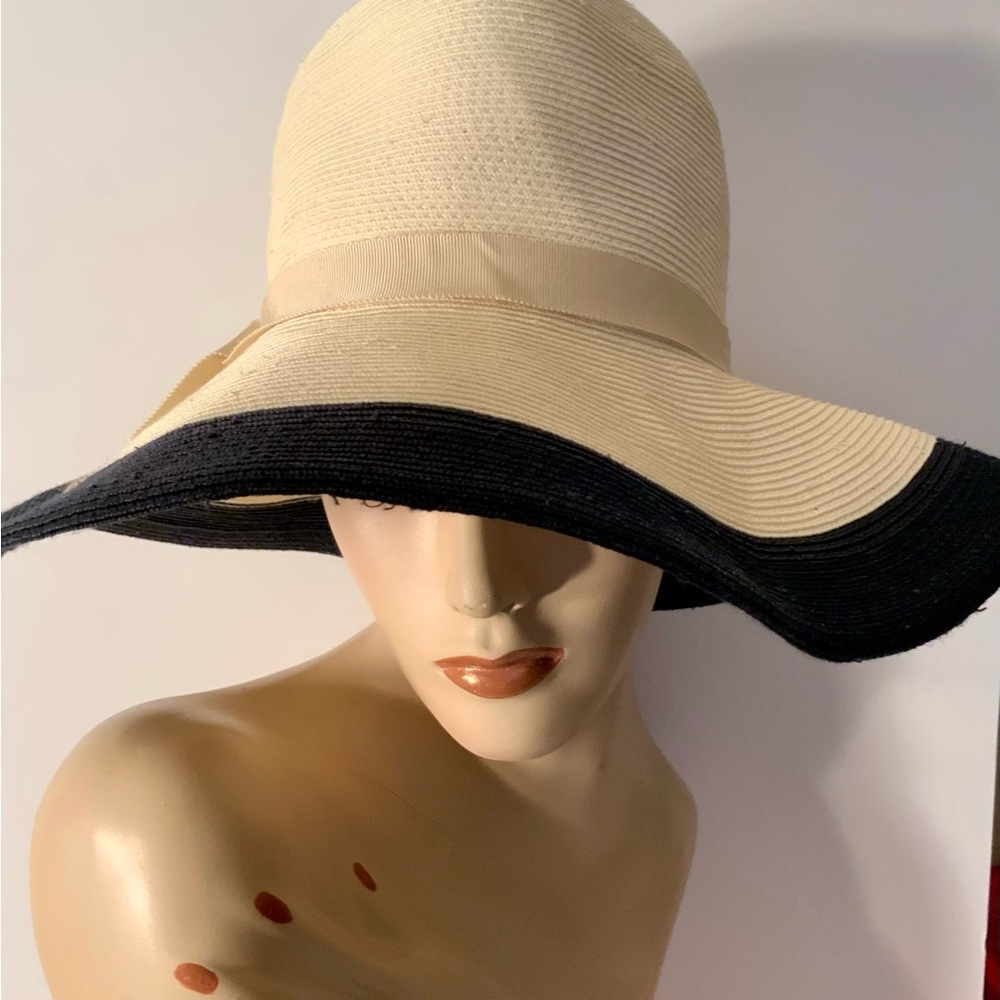 NWT…ALBERTUS  SWANEPOEL…Two-Tone Wide Brim Hat